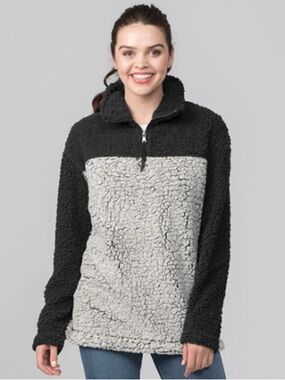 boxercraft Black Sherpa Half-Zip Pullover